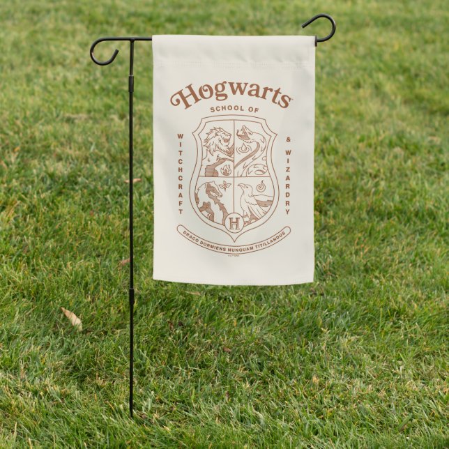 HOGWARTS™ School of Witchcraft and Wizardry Crest Garden Flag (In SItu)
