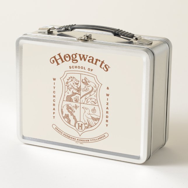 HOGWARTS™ School of Witchcraft and Wizardry Crest Metal Lunch Box (Front)