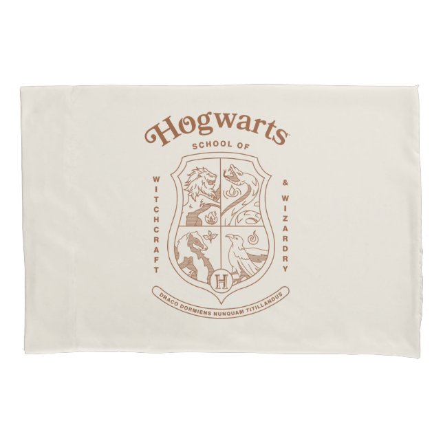 HOGWARTS™ School of Witchcraft and Wizardry Crest Pillow Case (Front)