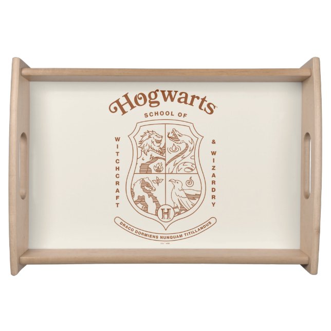HOGWARTS™ School of Witchcraft and Wizardry Crest Serving Tray (Front)