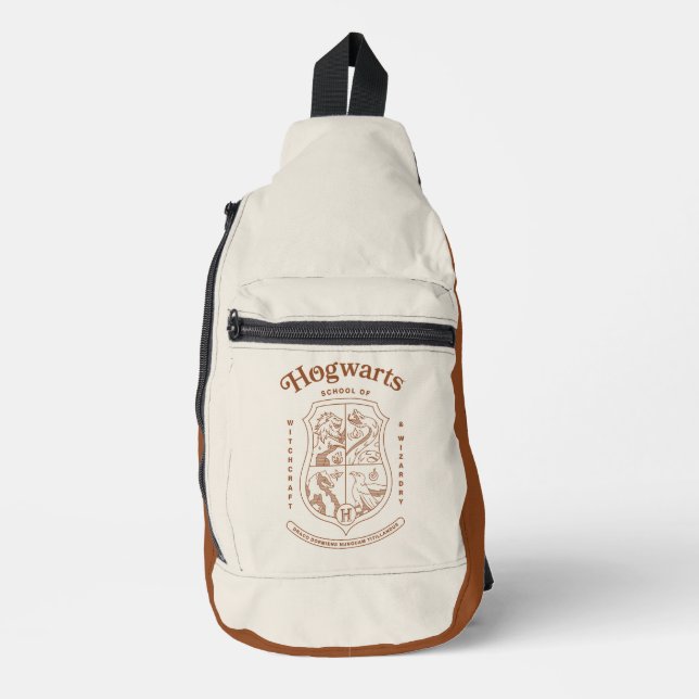 HOGWARTS™ School of Witchcraft and Wizardry Crest Sling Bag (Front)
