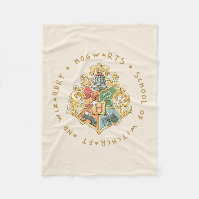 HOGWARTS™ School of Witchcraft and Wizardry Fleece Blanket (Front)