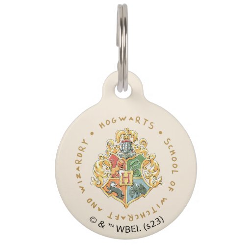 HOGWARTS School of Witchcraft and Wizardry Pet ID Tag