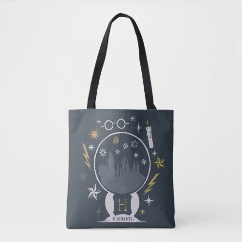 HOGWARTS Snow Globe Graphic Tote Bag