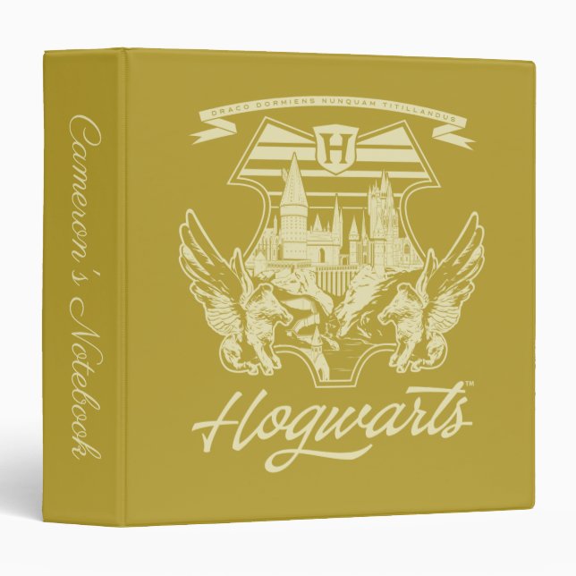 HOGWARTS™ Winged Shield Graphic 3 Ring Binder (Front/Spine)