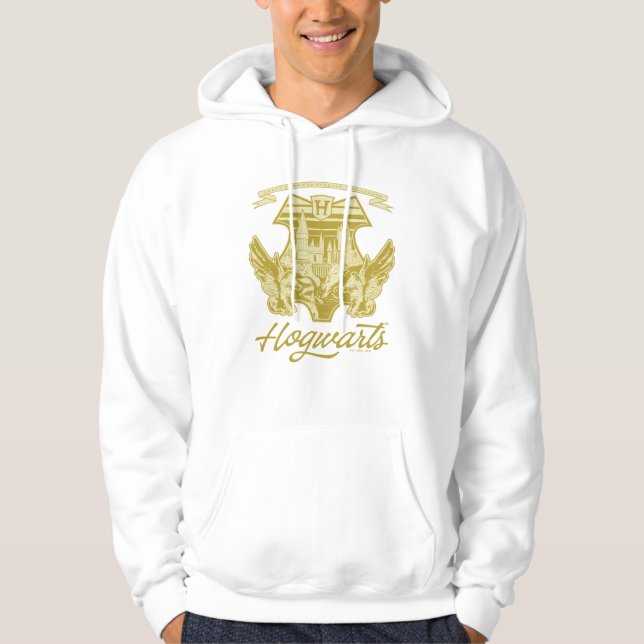 HOGWARTS™ Winged Shield Graphic Hoodie (Front)