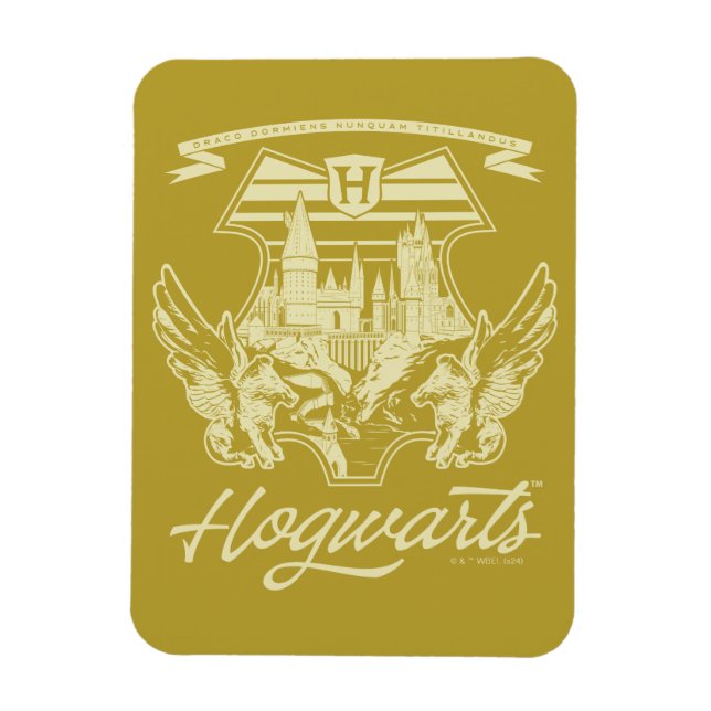 HOGWARTS™ Winged Shield Graphic Magnet (Vertical)