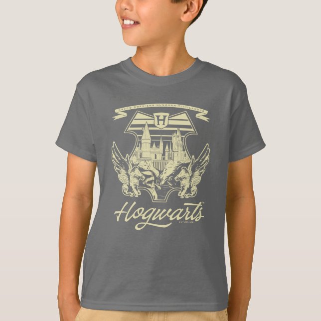 HOGWARTS™ Winged Shield Graphic T-Shirt (Front)