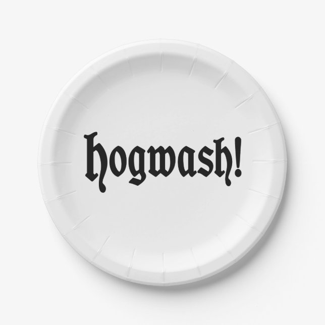 Hogwash! Paper Plates (Front)