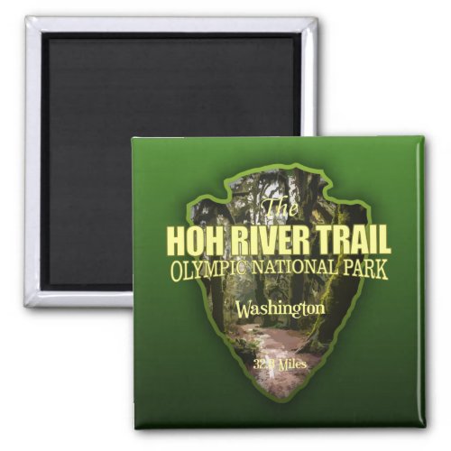 Hoh River Trail arrowhead Magnet