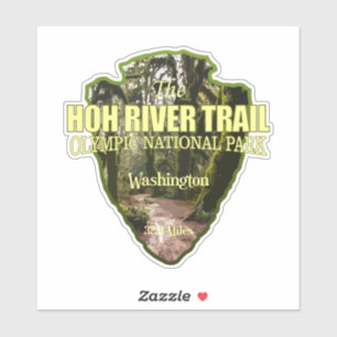 Hoh River Trail (arrowhead) Sticker