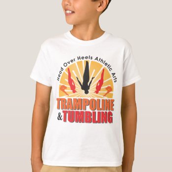 Hoh Trampoline & Tumbling T-shirt by hohathleticarts at Zazzle