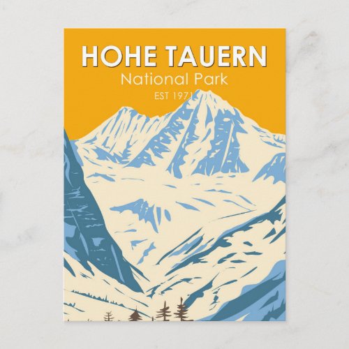 Hohe Tauern National Park Alpine Austria Vintage Postcard