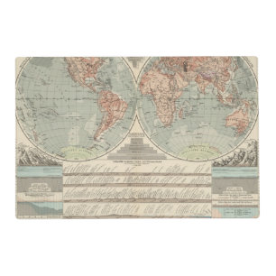 Hohen und Tiefen - Highs and Lows Atlas Map Placemat