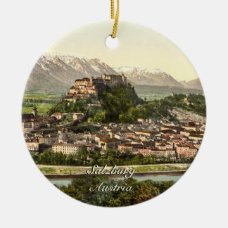 Hohensalzburg Castle, Salzburg, Austria Ceramic Ornament