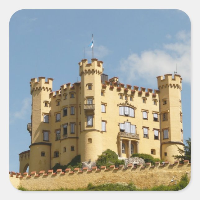 Hohenschwangau Castle Germany Tourist Gifts Square Sticker (Front)