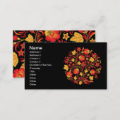 Hohloma Red and Yellow Business Card (Front/Back)