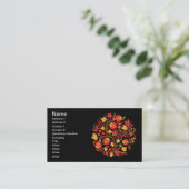 Hohloma Red and Yellow Business Card (Standing Front)