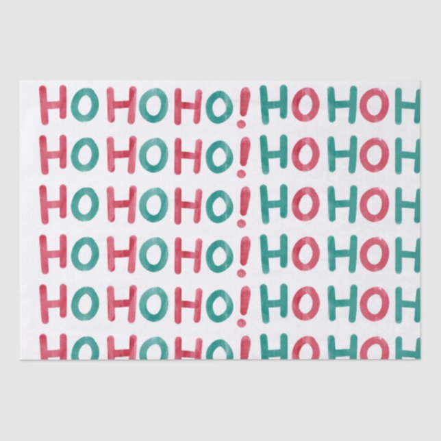 Hoho Christmas  Tissue Paper (Front)