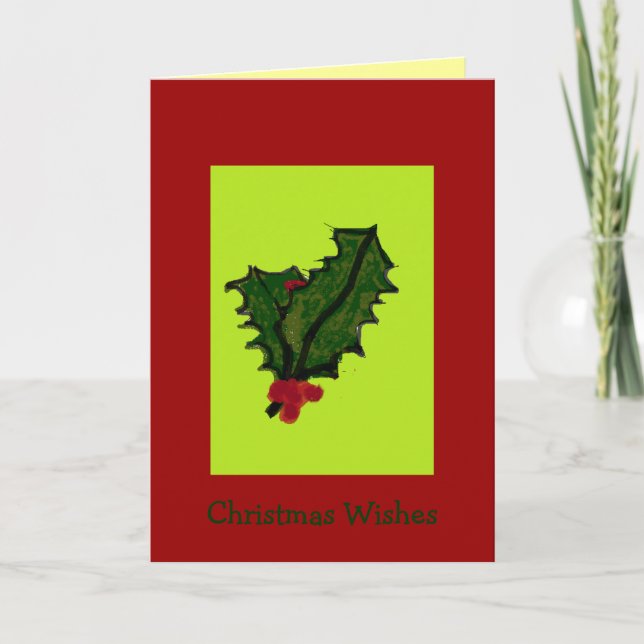 Hoho Holly Christmas Card (Front)