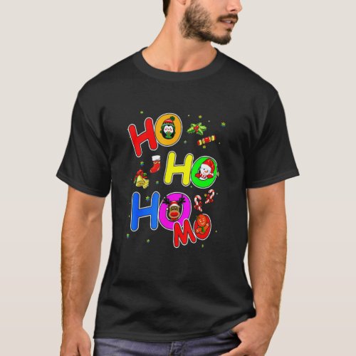 Hoho Homo Gay Christmas Santa Hat Love Is Love Lgb T_Shirt