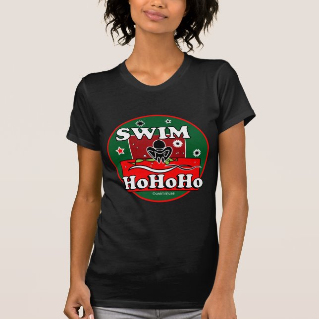 HoHoHo Christmas Swim T-Shirt (Front)