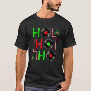 HoHoHo Christmas Vinyl Xmas Record LP Music Festiv T-Shirt