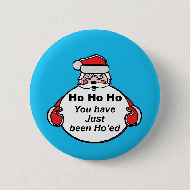 Hohoho From Santa Button (Front)