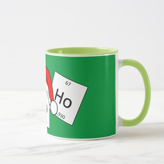 HoHoHo Holmium Chemistry Element Christmas Pun Mug (Right)