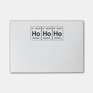 HoHoHo Holmium Element Periodic Table Word Science Post-it Notes