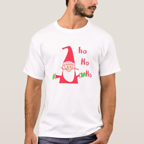 HoHoHo Merry Christmas Basic T_Shirt Template