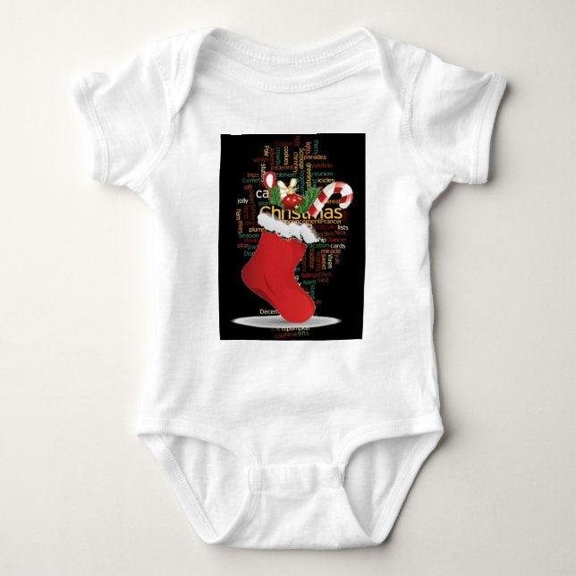 HoHoHo! Merry Christmas GIFTS and a Happy New Year Baby Bodysuit (Front)
