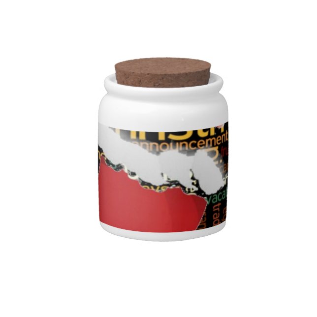 HoHoHo! Merry Christmas GIFTS and a Happy New Year Candy Jar (Front)