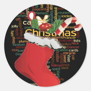 HoHoHo! Merry Christmas GIFTS and a Happy New Year Classic Round Sticker