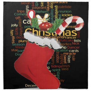 HoHoHo! Merry Christmas GIFTS and a Happy New Year Cloth Napkin