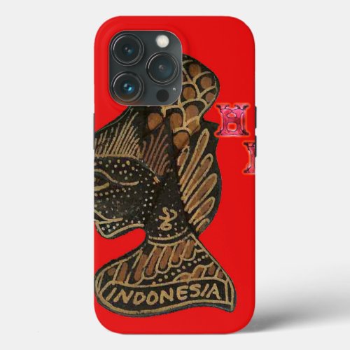 HoHoHo Merry Christmas Indonesia Balinese carving iPhone 13 Pro Case