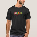 Hohoho Merry Christmas Santa Coffee Cup Tree Cooki T-Shirt