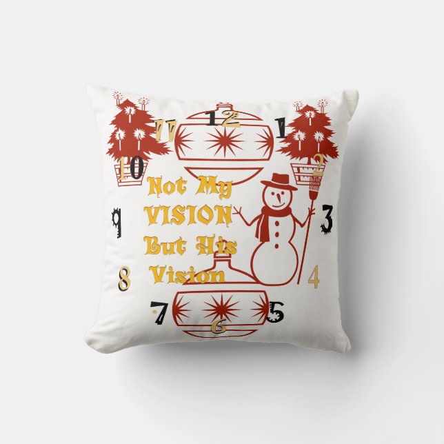Hohoho! Merry Christmas vision Happy New Year Throw Pillow (Front)