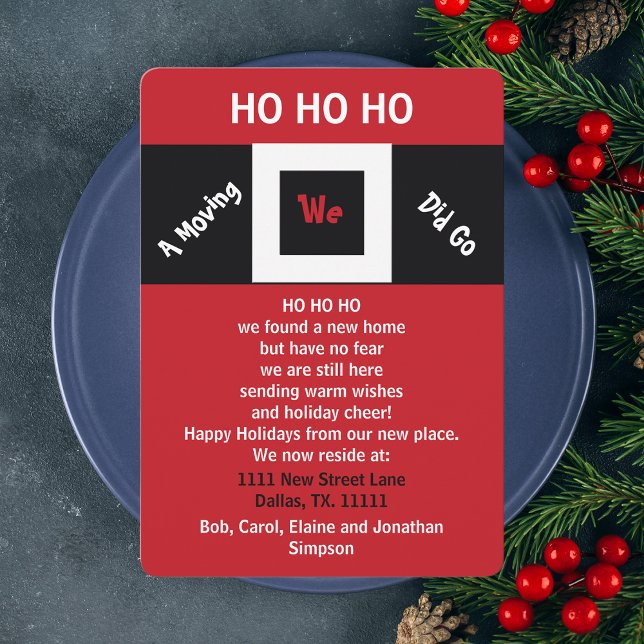 HOHOHO New Address Holiday Moving Announcement (Creator Uploaded)