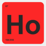 HoHoHo Periodic Table Element HO Square Sticker