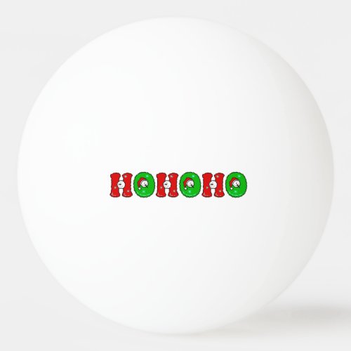 HOHOHO Santa Claus Laugh SnowMan Cute Christmas Ping_Pong Ball