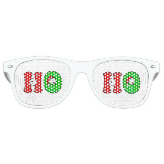 HOHOHO Santa Claus Laugh SnowMan Cute Christmas Retro Sunglasses