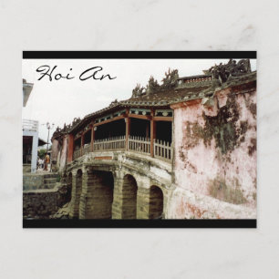 hoi an bridge vietnam postcard