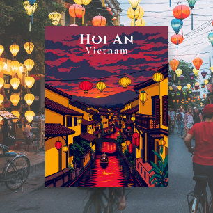 Hoi An Vietnam Ancient Town Lanterns Postcard