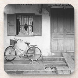 Hoi An Vietnam, House with Bicycle Drink Coaster
