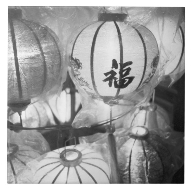 Hoi An Vietnam, Lanterns Ceramic Tile (Front)