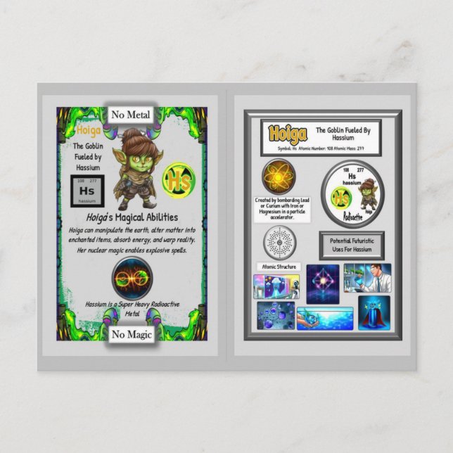 Hoiga Presents Hassium Trading Card (Front)