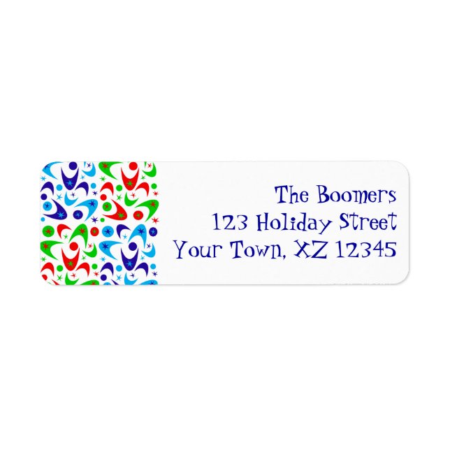 Hoilday Boomerangs Label (Front)