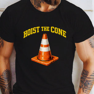 Hoist The Cone Funny Baseball Meme T-Shirt
