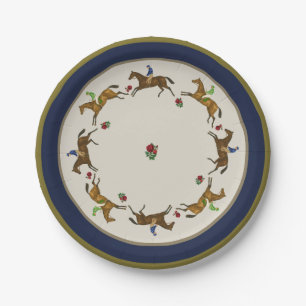 Hoity Toity House Run For The Roses Paper Plate